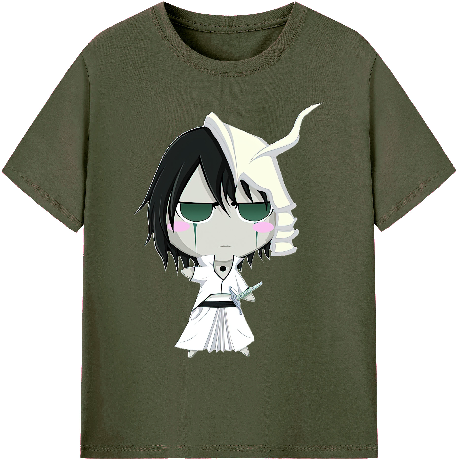 （画像用） ブリーチ ウルキオラ·シファー BLEACH Ulquiorra cifer 綿100％ メンズ半袖Tシャツ｜肌触りやわらか＆通気性